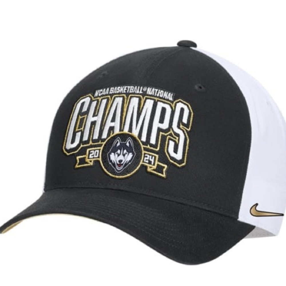 UConn Huskies 2024 NCAA National Basketball Champions Nike Locker Room Hat OSFM